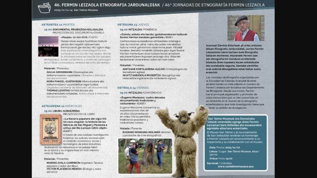 46ª edición de las Jornadas de Etnografía de Aranzadi.
