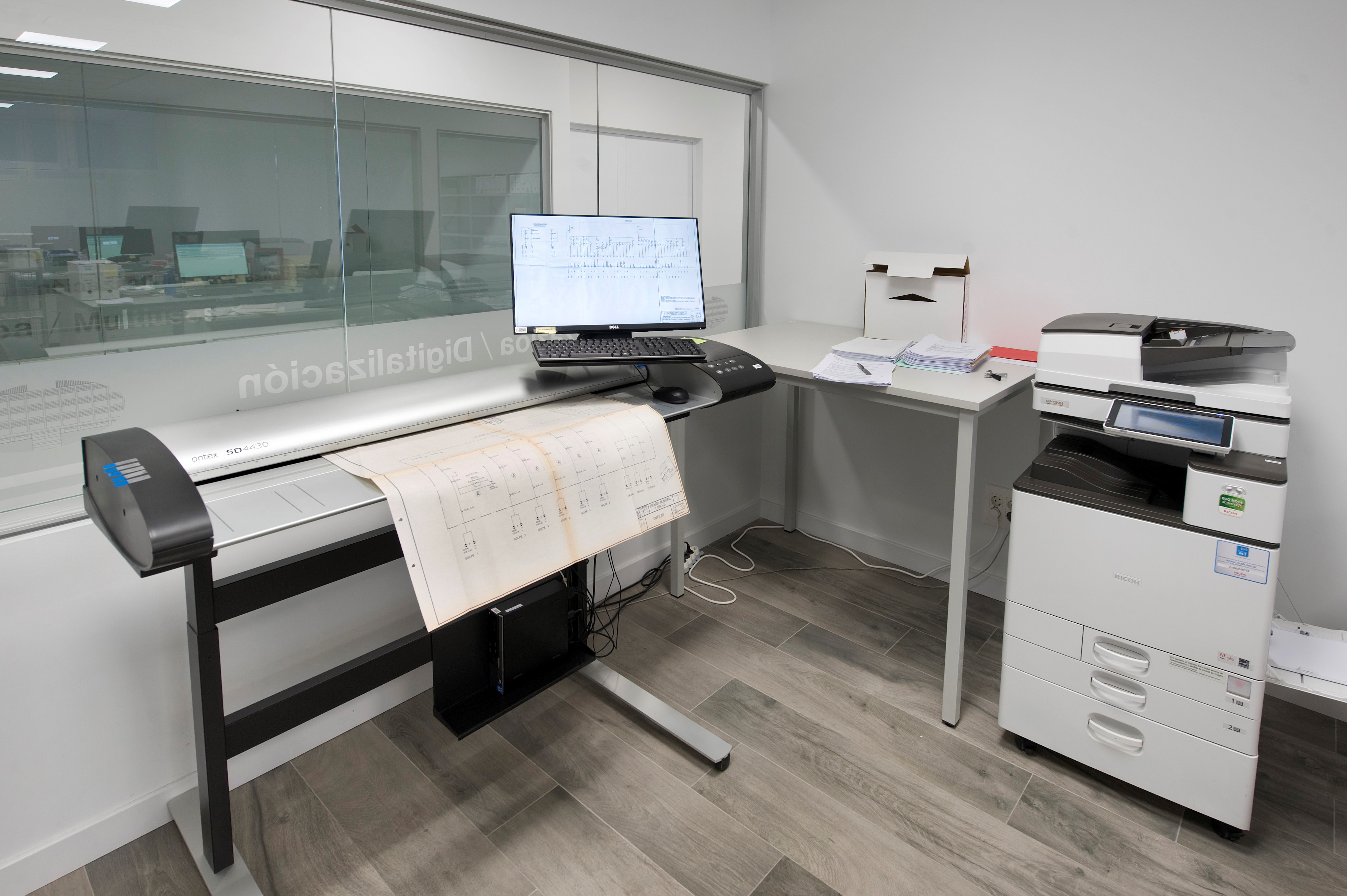 Escáner para digitalizar documentos. Foto: Gobierno de Navarra