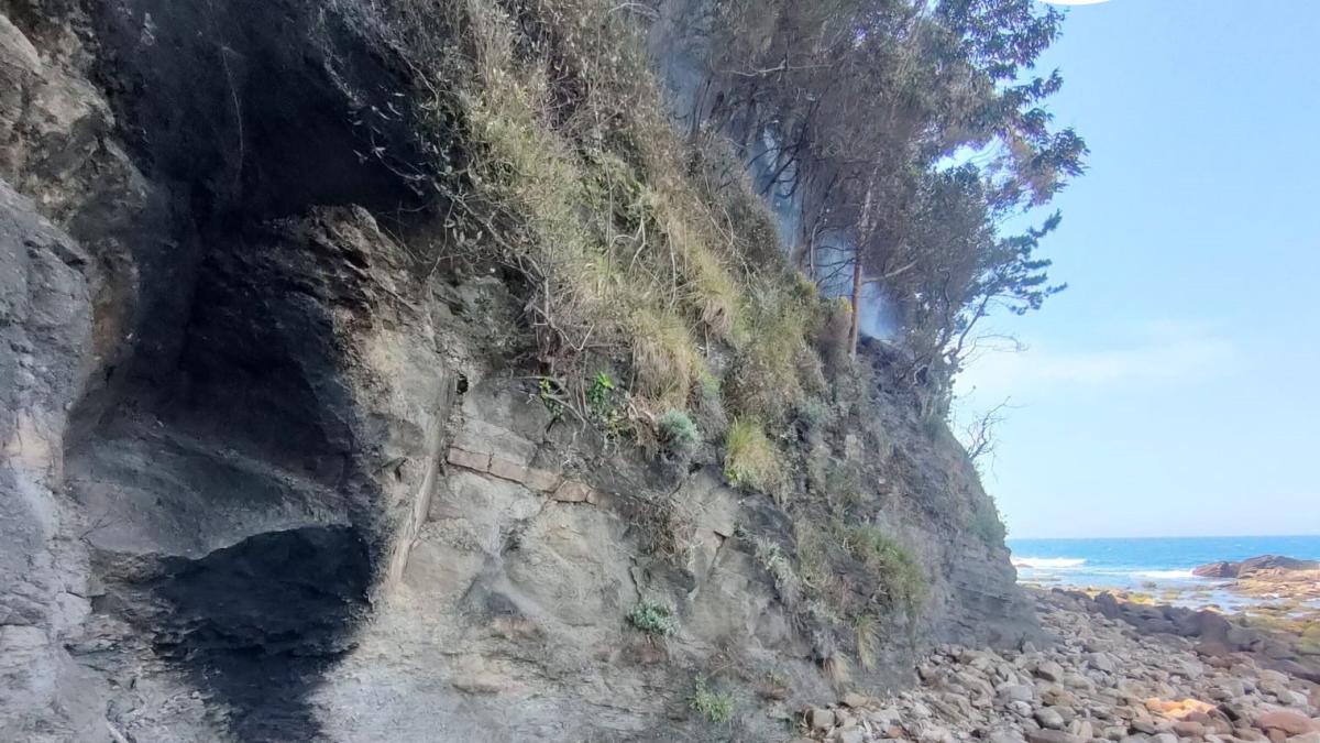 Zona donde se inció el incendio