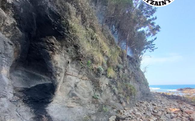 Zona donde se inció el incendio
