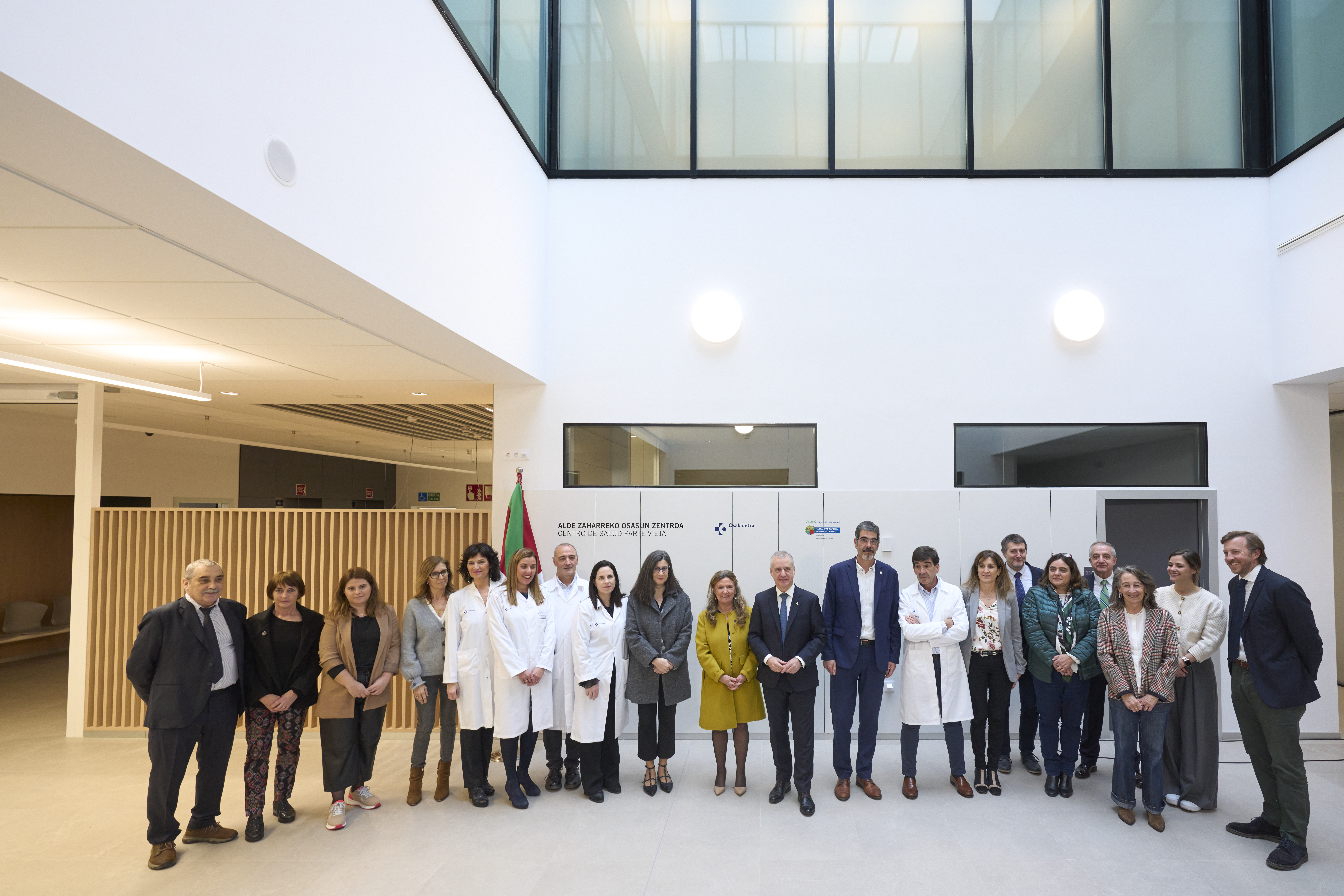 Inauguración, el pasado miércoles, del nuevo ambulatorio en el edificio Pescadería de La Bretxa, en Donostia