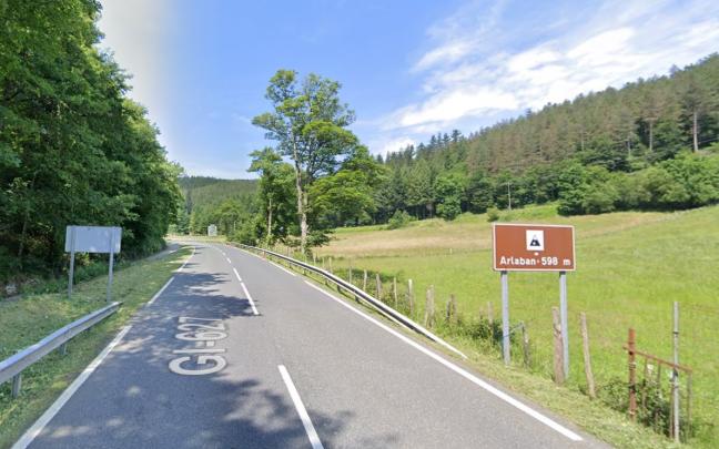 Puerto de Arlaban, en una imagen de Google Maps