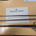 Material incautado ayer por la Ertzaintza en Zabala