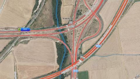 Fuente: Twitter @TrafikoaEJGV