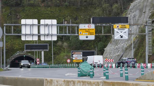 El tramo La Salve-Txorierri de los Túneles de Artxanda cerrará cinco meses