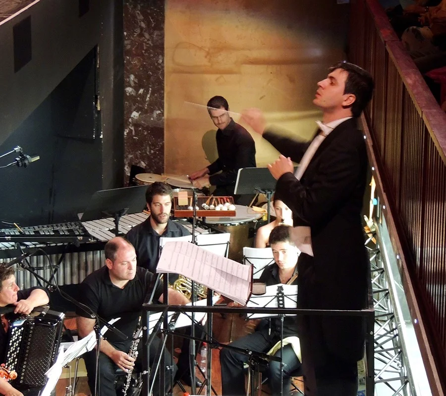 Asier Eguskitza, director de Kissar Ensemble y presidente de BiziMusika