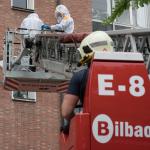 Los Bomberos de Bilbao han multiplicado hoy sus labores tras el apagón habido este mediodía