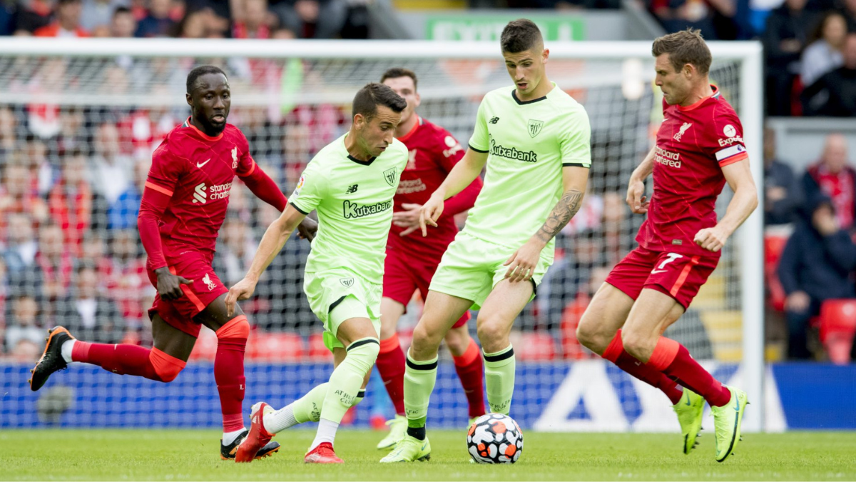 Imagen del amistoso disputado entre Liverpool y Athletic en 2021. Foto: Athletic Club