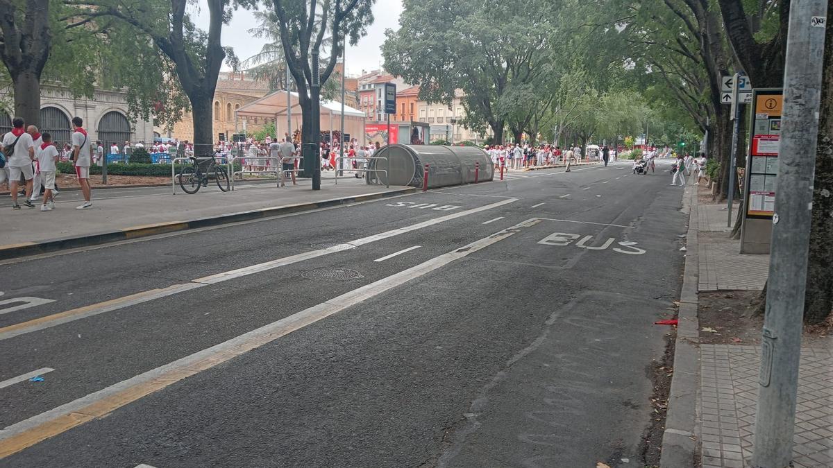 Lugar en el que se ha producido el atropello. E.C.