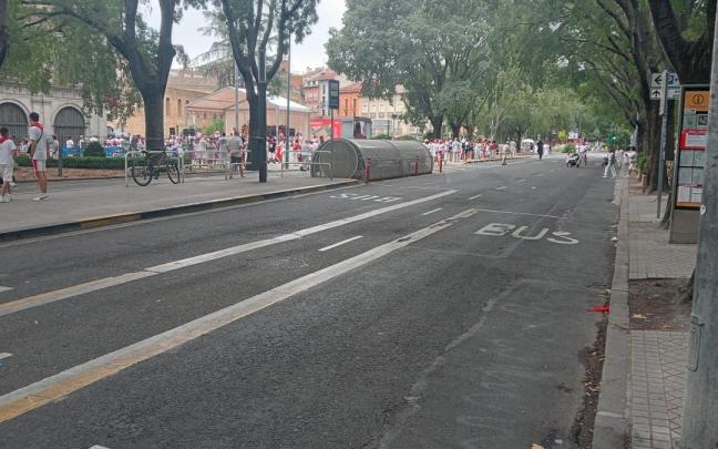 Lugar en el que se ha producido el atropello. E.C.