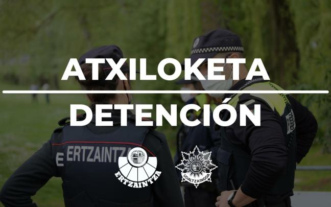 Detención por parte de la Ertzaintza.
