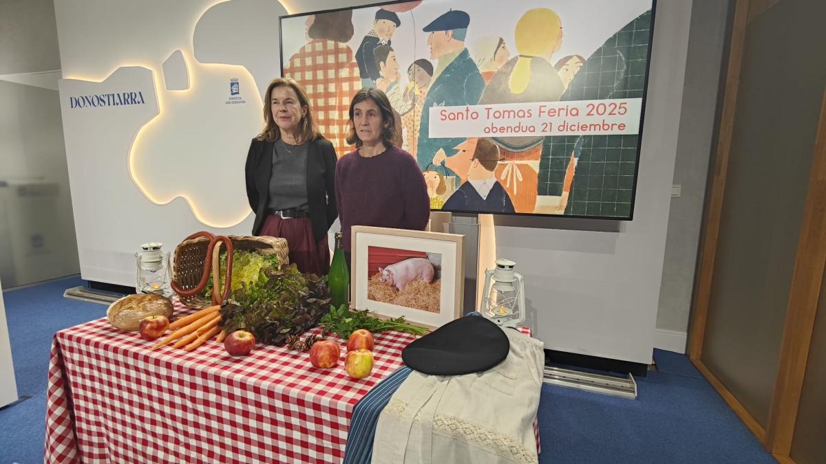 Presentación de la Feria de Santo Tomás 2025 en Donostia