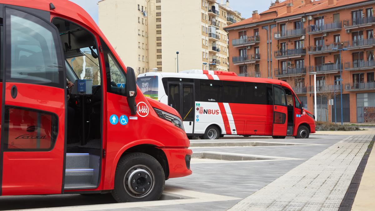 Autobuses interurbanos que conectan Tafalla con Pamplona. Foto: Gobierno de Navarra