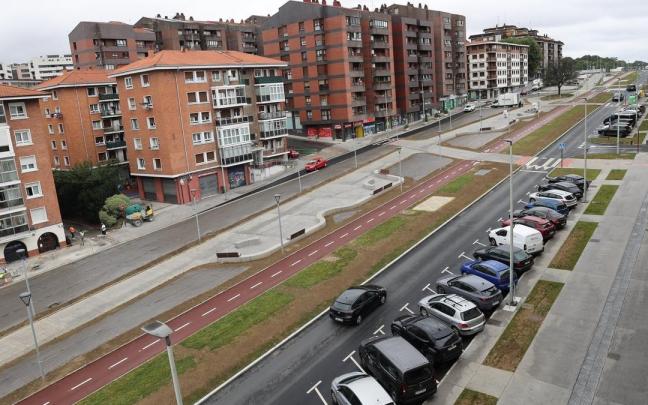 Imagen aérea de la cubierta urbanizada sobre la Avanzada en Leioa | Deia, Pankra Nieto