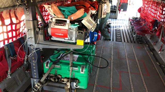 Avión medicalizado del ejército del aire. FUENTE MINISTERIO DE DEFENSA