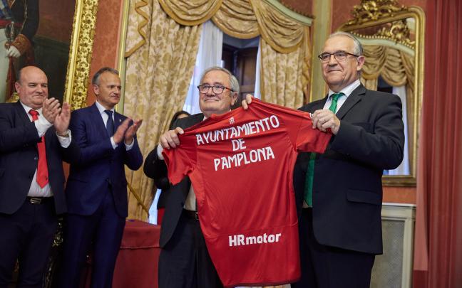 Recibimiento institucional a Osasuna como subcampeón de Copa. Foto: Ayuntamiento de Pamplona