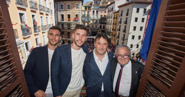 Recibimiento institucional a Osasuna como subcampeón de Copa. Foto: Ayuntamiento de Pamplona