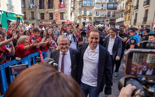 Recibimiento institucional a Osasuna como subcampeón de Copa. Foto: Ayuntamiento de Pamplona