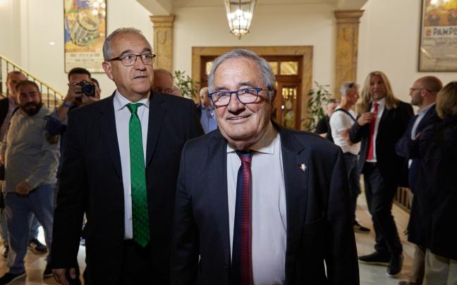 Recibimiento institucional a Osasuna como subcampeón de Copa. Foto: Ayuntamiento de Pamplona
