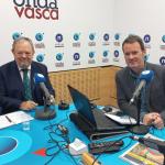 Pedro Azpiazu en los estudios de ONDA VASCA