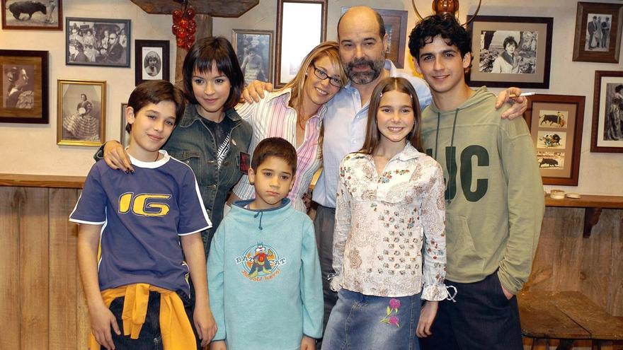 Los actores de 'Los Serrano', hace 20 años.