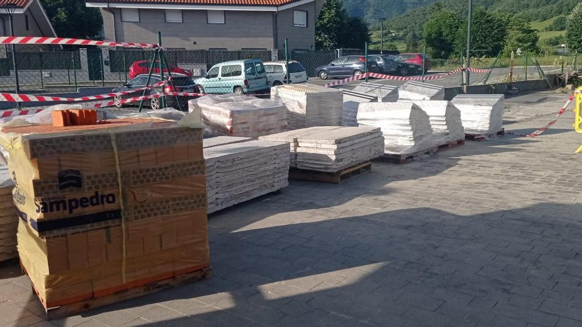 El material de obra llegó a Orduña en l mes de mayo