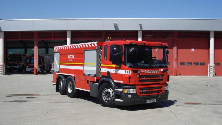 Un coche de Bomberos de Bizkaia.