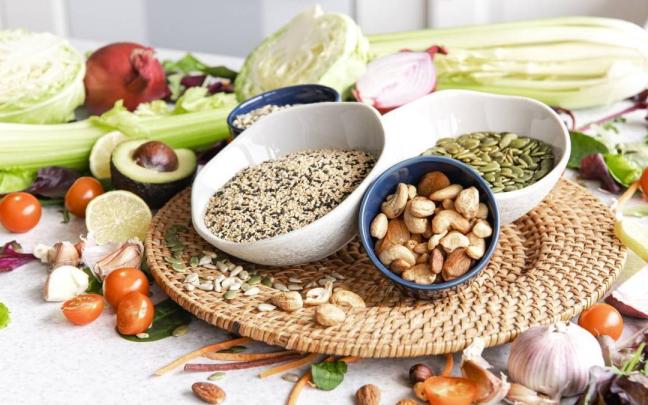 Recopilación de una decena de alimentos ricos en fibra