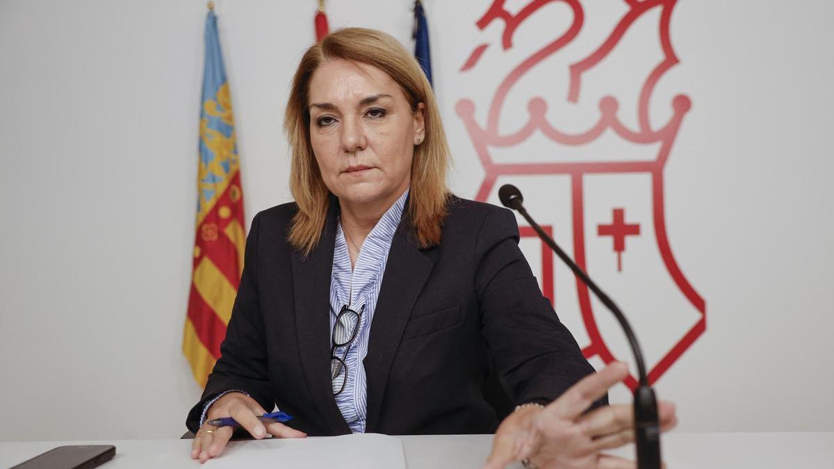 Rueda de prensa de Susana Camarero, nueva portavoz de la Generalitat valenciana.