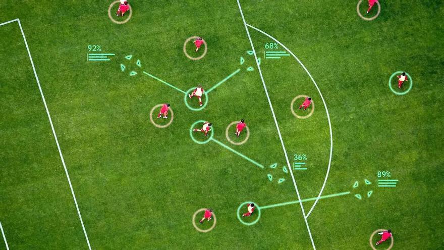 Propuestas de Tactic AI para la recepción del balón a la salidad de un córner.