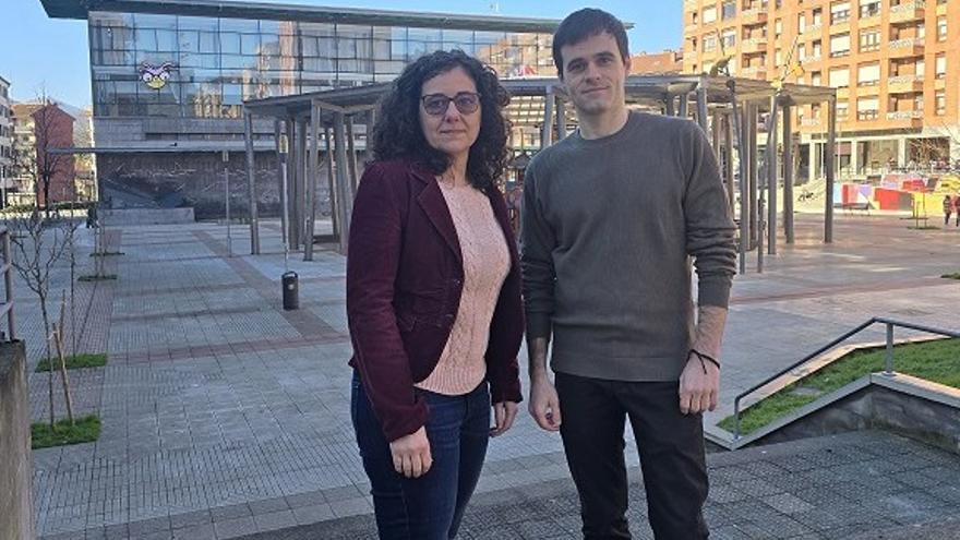 Nerea Teruelo y Víctor Trimiño, concejales socialistas en Galdakao