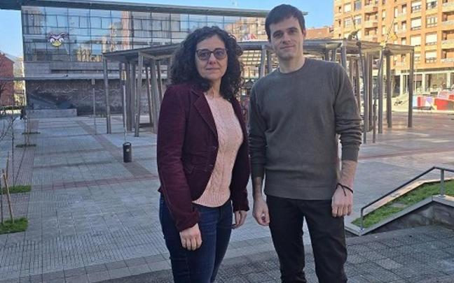 Nerea Teruelo y Víctor Trimiño, concejales socialistas en Galdakao
