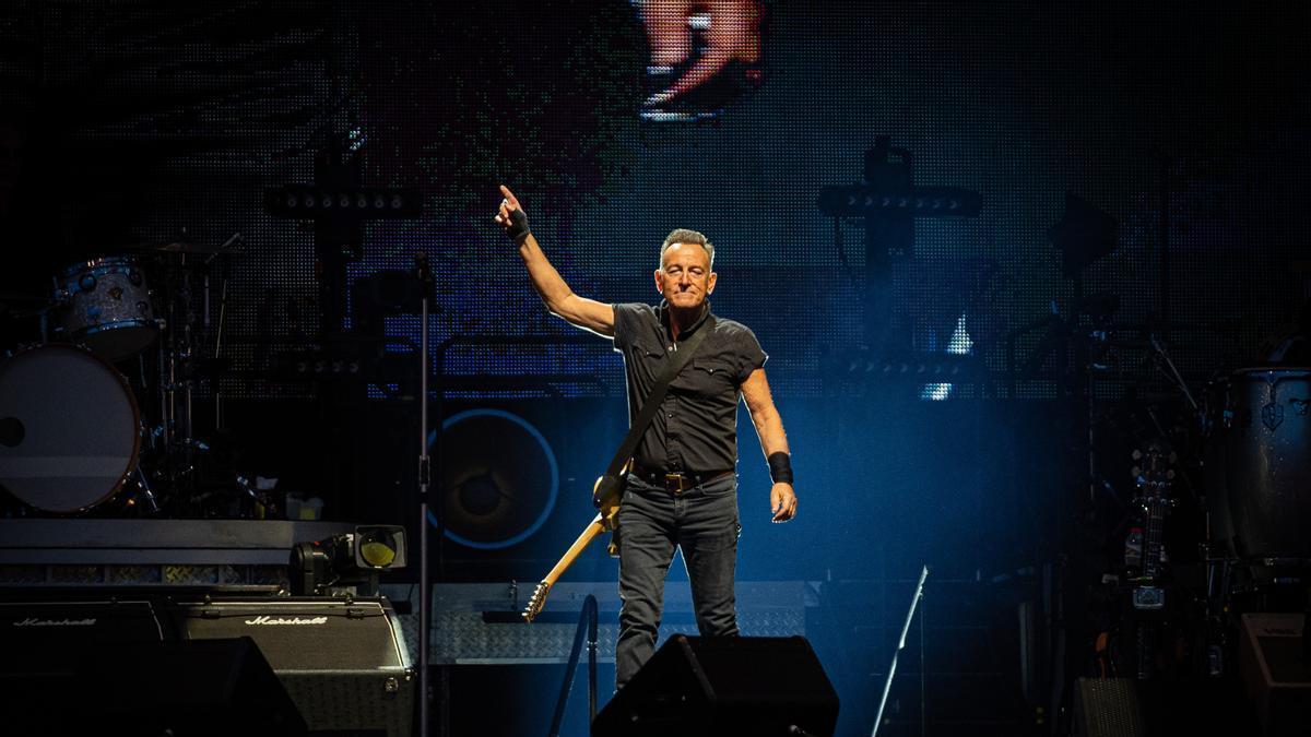 Bruce Springsteen durante un concierto en Barcelona el pasado abril.