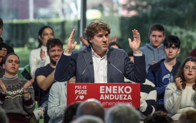 Acto de presentación de Eneko Andueza como candidato a Lehendakari Acto de presentación de Eneko Andueza como candidato a Lehendakari