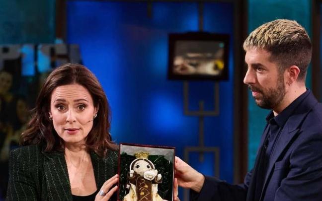 Aitana Sánchez Gijón y David Broncano, en 'La Revuelta'