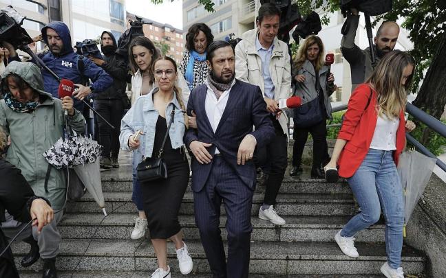 Rafael Amargo a su salida de la Audiencia Provincial de Madrid.