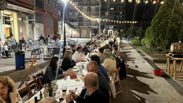Cena popular de las fiestas de Beraun.