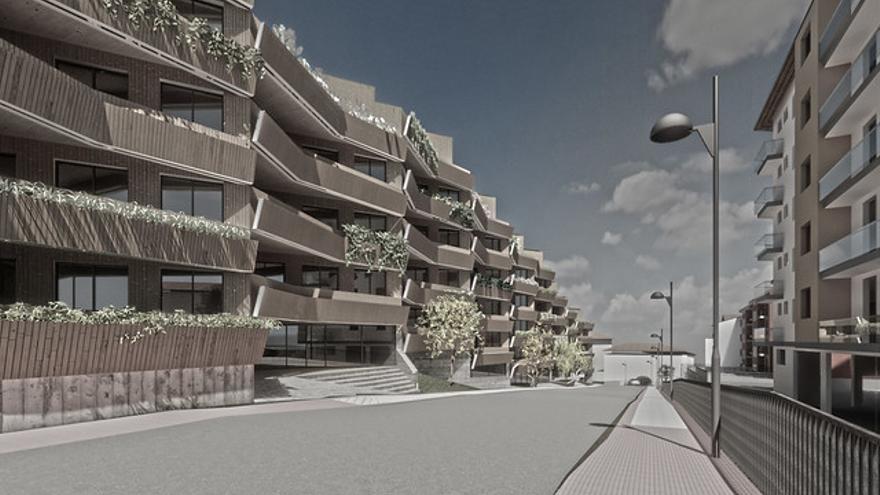 Vista desde la calle Pablo Iglesias.