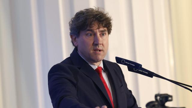 El secretario general del PSE-EE, Eneko Andueza, durante su intervención este miércoles en el Fórum Europa en Madrid / EFE El secretario general del PSE-EE, Eneko Andueza, durante su intervención este miércoles en el Fórum Europa en Madrid