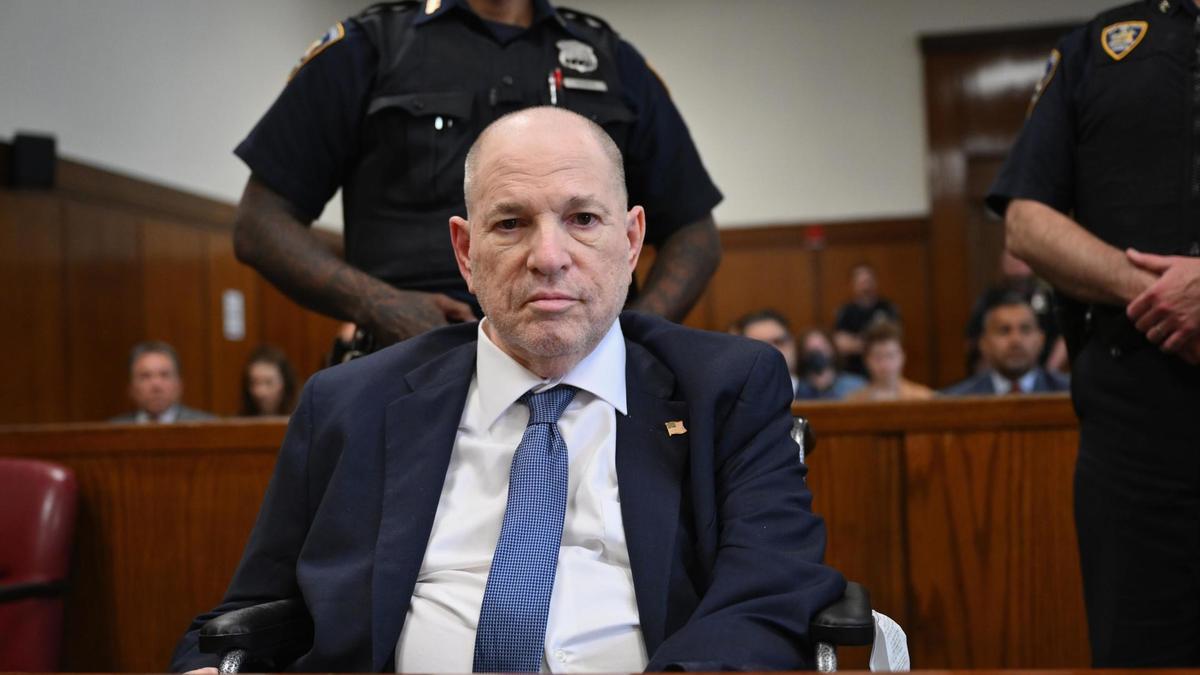 Harvey Weinstein, durante la sesión en la corte de Manhattan