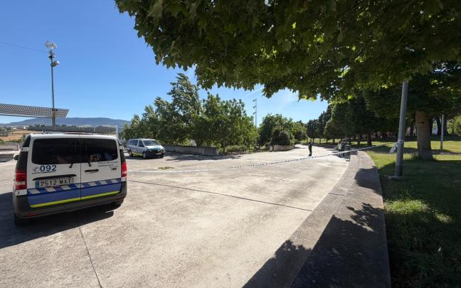 La zona verde de Etxabakoitz, donde se ha producido el hallazgo del cadáver. / JESÚS MORALES