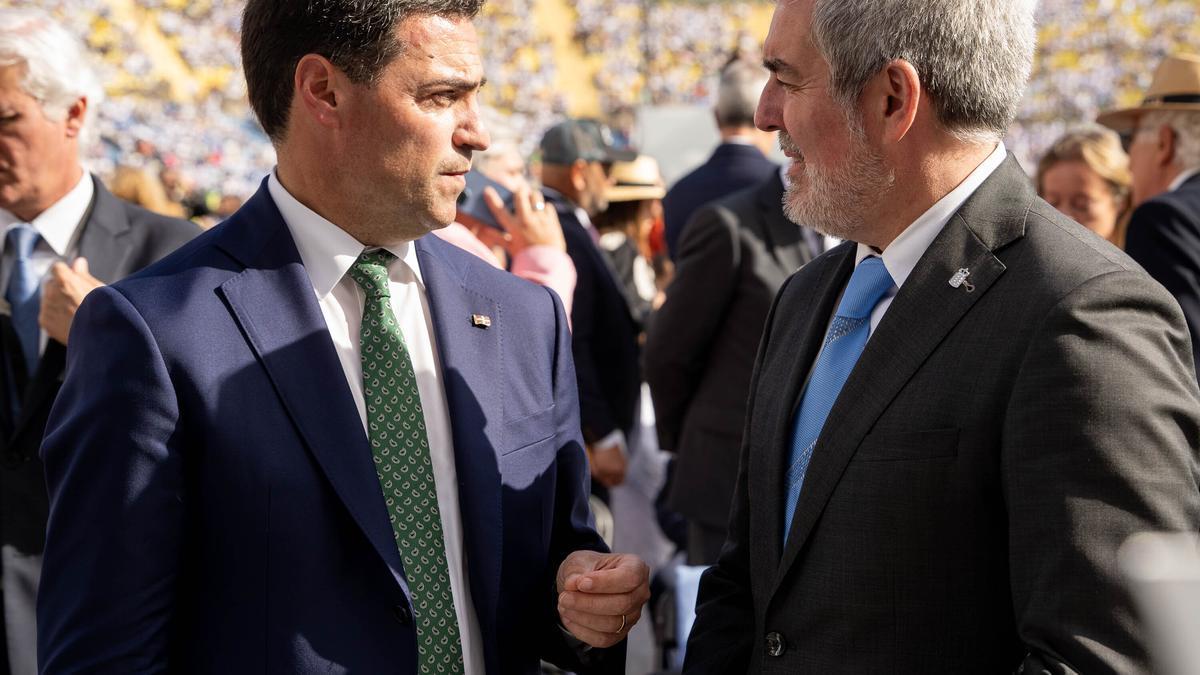 Fernando Clavijo e Imanol Pradales, el pasado 11 de junio en Las Palmas de Gran Canaria