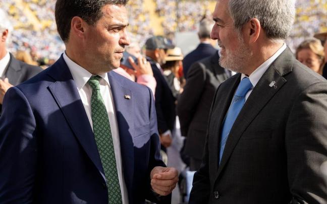 Fernando Clavijo e Imanol Pradales, el pasado 11 de junio en Las Palmas de Gran Canaria