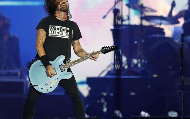 Dave Grohl, en una actuación de Foo Fighters