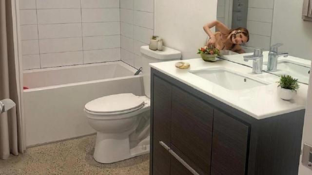 La terrorífica silueta que aparecía en el anuncio.