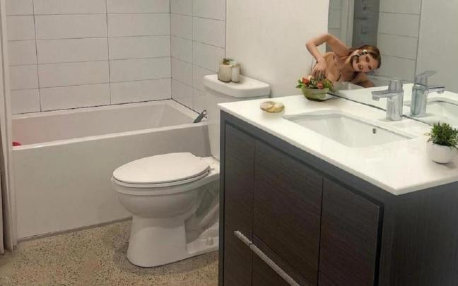 La terrorífica silueta que aparecía en el anuncio.