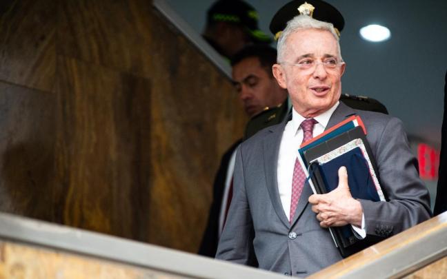 El expresidente colombiano Álvaro Uribe.