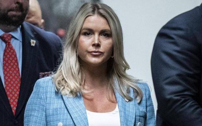 La futura portavoz de la Casa Blanca con Trump, Karoline Leavitt.