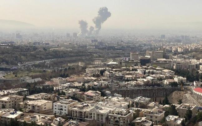 Bombardeos sobre Teherán.