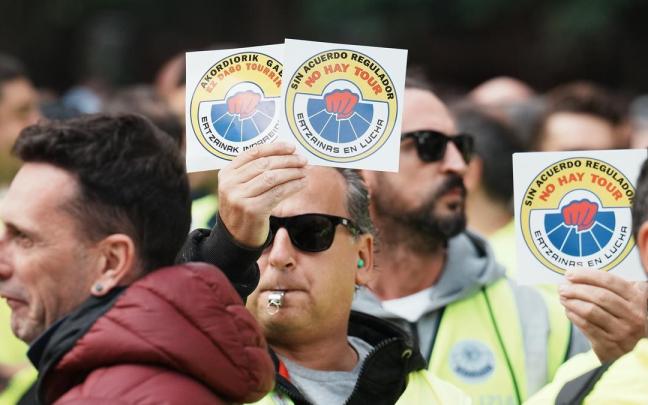 Protesta de 'Ertzainas en lucha'. Protesta de 'Ertzainas en lucha'.